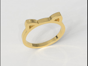 Cat Ring 3D Print Model