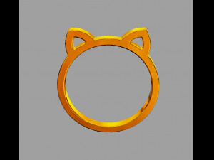 Cat Ring 3D Print Model