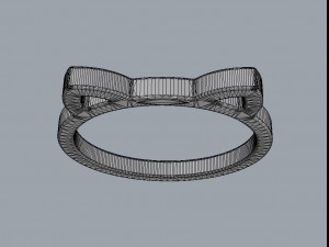 Cat Ring 3D Print Model