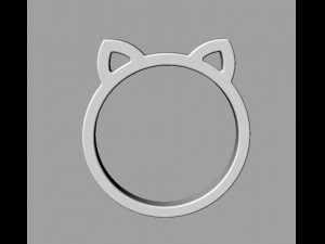 Cat Ring 3D Print Model