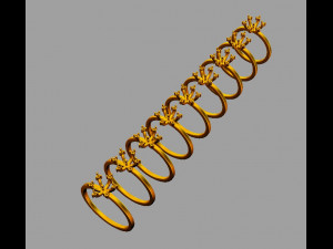Pearl Classic Ring 3Dプリントモデル