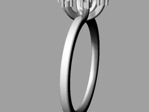 Pearl Classic Ring 3D Print Model
