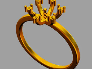 Pearl Classic Ring 3D Print Model