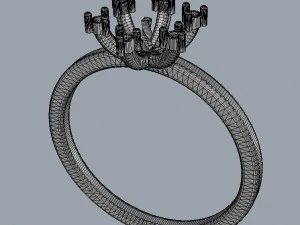 Pearl Classic Ring 3D Print Model