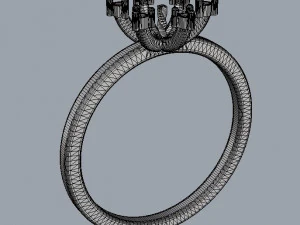 Pearl Classic Ring 3D Print Model