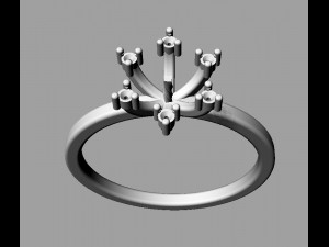 Pearl Classic Ring 3Dプリントモデル