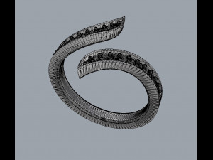 Diamond Modern Ring 3D Print Model