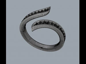 Diamond Modern Ring 3D Print Model