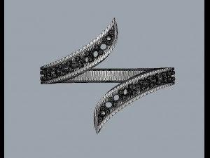 Diamond Modern Ring 3D Print Model