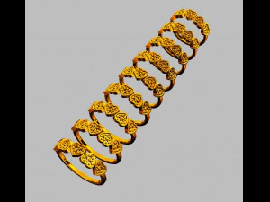 Hearts Diamond Ring 3D Print Model