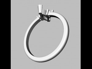 Marquise Gemstone Ring 3D 프린트 모델