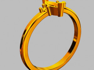 Marquise Gemstone Ring 3D 프린트 모델