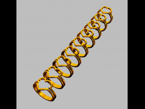 Minimalist Heart Ring 3D Принт Модель