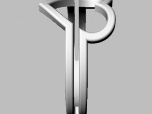 Minimalist Heart Ring 3D Принт Модель