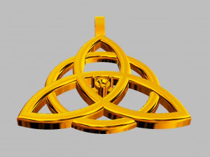 Pingente Celta - Triquetra Modelo de Impressão 3D