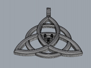 Celtic Pendant - Triquetra 3D Print Model