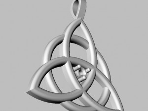 Celtic Pendant - Triquetra 3D Print Model