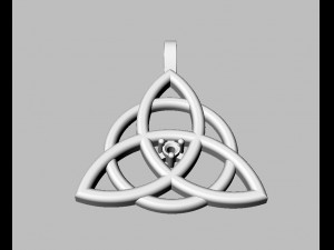 Celtic Pendant - Triquetra 3D Print Model