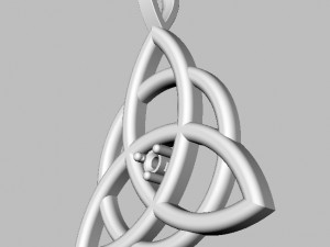 Celtic Pendant - Triquetra 3D Print Model
