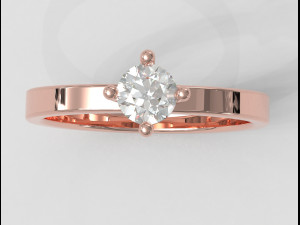 4mm Engagement Ring 3D 프린트 모델