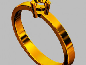 4mm Engagement Ring 3D 프린트 모델