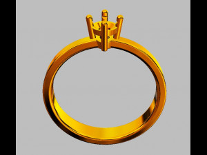 4mm Engagement Ring 3D 프린트 모델