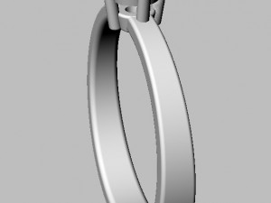 4mm Engagement Ring 3D 프린트 모델
