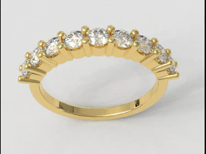 Meia alian&ccedil;a de casamento de 3 mm Modelo de Impressão 3D