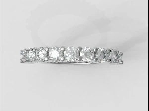 3mm Half Wedding Band 3D Print Model