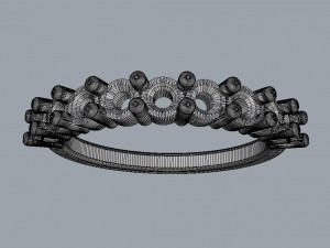 3mm Half Wedding Band Modèles 3D en vedette