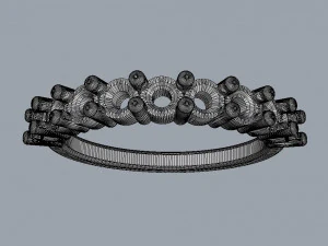 3mm Half Wedding Band 3D Print Model