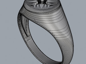 Star Signet Ring 3D Принт Модель