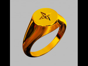 Star Signet Ring 3D Принт Модель