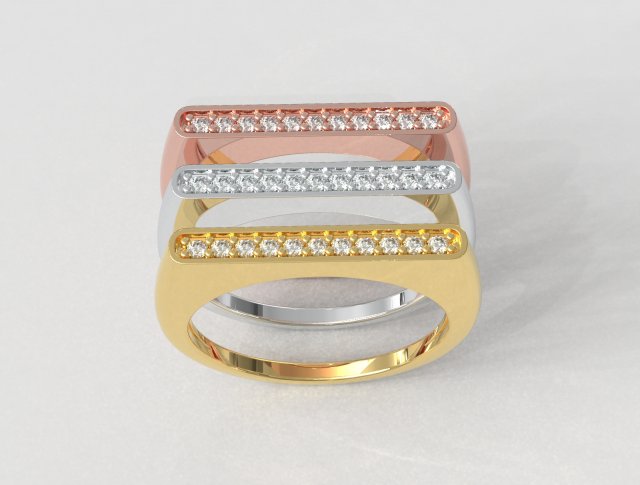 Classic Diamond Ring Modelo de Impressão 3D .c4d .max .obj .3ds .fbx .stl .blend 