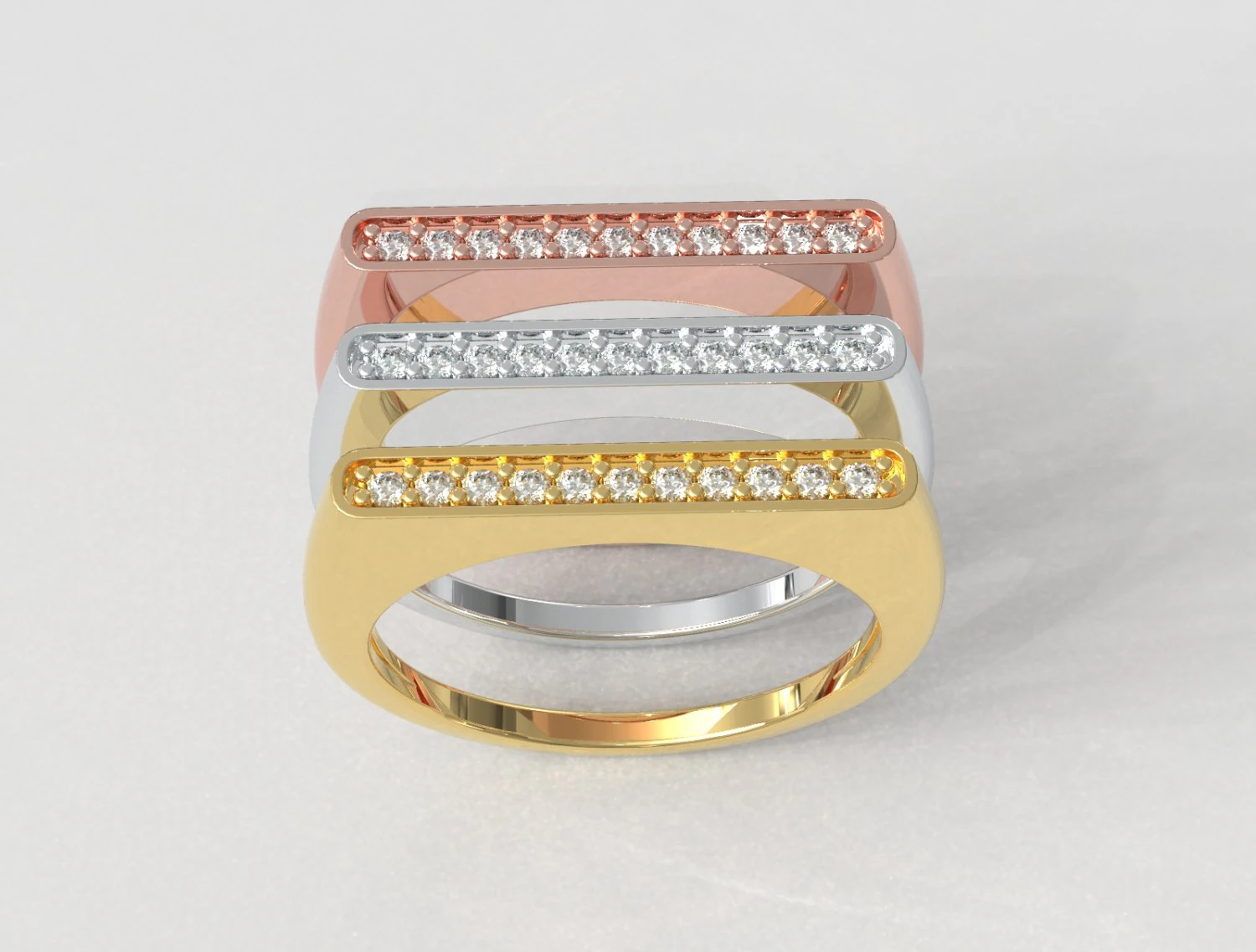 Classic Diamond Ring 3D Print Model .c4d .max .obj .3ds .fbx .stl .blend 