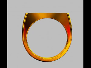 Classic Diamond Ring 3D Print Model