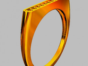 Classic Diamond Ring Modelo de Impressão 3D