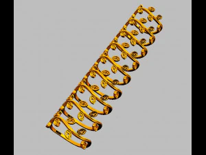 Leafs Diamond Ring 3D Print Model