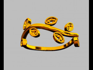 Leafs Diamond Ring Modelo de Impressão 3D