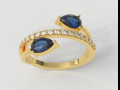 Gemstone Ring Model Cetak 3D