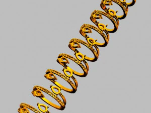 Gemstone Ring 3D Print Model