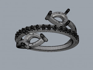 Gemstone Ring Modelo de impresión 3D
