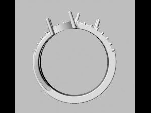 Gemstone Ring 3D Print Model