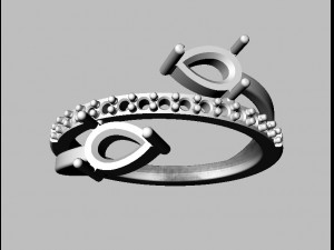Gemstone Ring Modelo de impresión 3D
