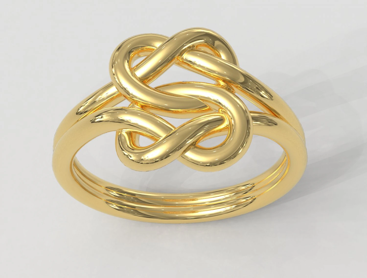 Double Knot Ring 3D Print Model .c4d .max .obj .3ds .fbx .stl .blend 