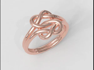Double Knot Ring 3D Print Model