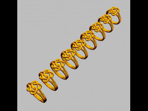 Double Knot Ring 3D 打印模型