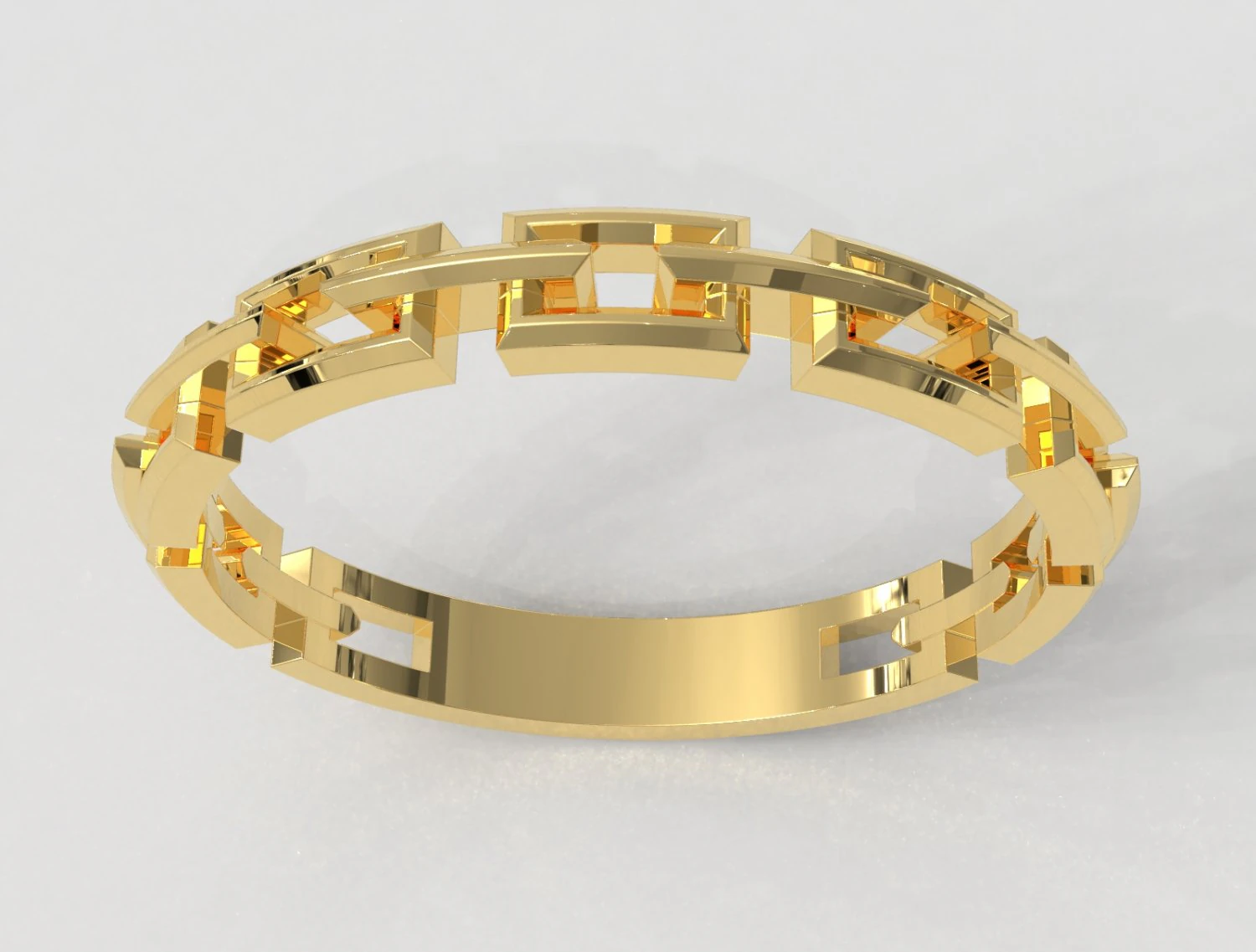 Chain Ring 3D Print Model .c4d .max .obj .3ds .fbx .stl .blend 