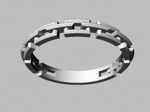 Chain Ring 3D Print Model