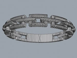 Chain Ring 3D Print Model